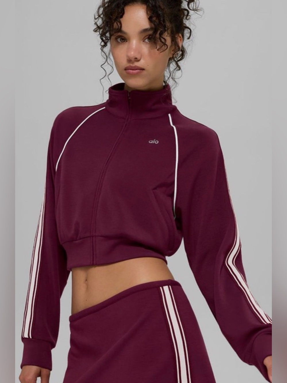 ALO Yoga- Track Star Full-Zip Jacket